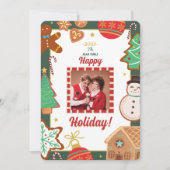 Weihnachtskekse Foto Weihnachtskarte Feiertagskarte (Vorderseite)