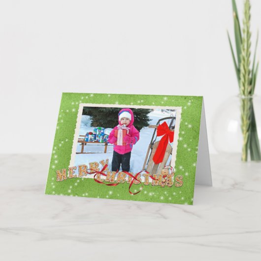 Weihnachtskekse Fotokarte Feiertagskarte (Vorderseite)