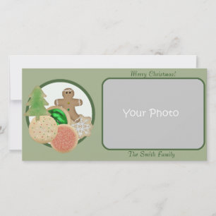 Weihnachtskekse Fotokarte Feiertagskarte