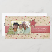 Weihnachtskekse Fotokarten Feiertagskarte (Vorne/Hinten)