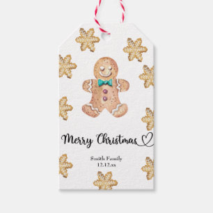 Weihnachtskekse - frohe Weihnachten Geschenkanhänger