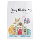 Weihnachtskekse - Frohe Weihnachten Mittlere Geschenktüte (Rückseite)