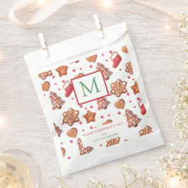Weihnachtskekse Frohe Weihnachtsmonogramm Geschenktütchen