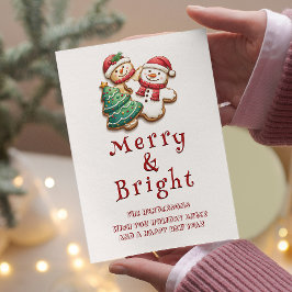 Weihnachtskekse fröhlich und hell feiertagskarte