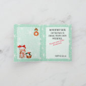 Weihnachtskekse Funny Ho Ho Ho Feiertagskarte (Innenseite)