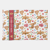 Weihnachtskekse für Weihnachten Geschirrtuch (Horizontal)