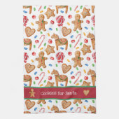 Weihnachtskekse für Weihnachten Geschirrtuch (Vertikal)