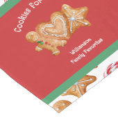 Weihnachtskekse für Weihnachten Kurzer Tischläufer (Ecke)
