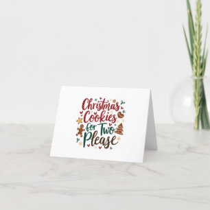 Weihnachtskekse für zwei Bitte Schwangerschaft Wei Ankündigung