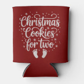 Weihnachtskekse für zwei Mutterschafts-Schwangersc Dosenkühler (Vorderseite)