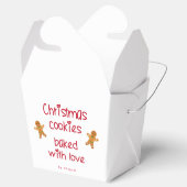 Weihnachtskekse gebacken mit Liebe Lebkuchen Männe Geschenkschachtel (Geöffnet)