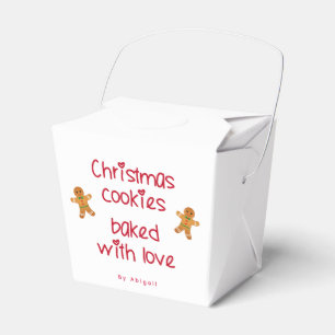 Weihnachtskekse gebacken mit Liebe Lebkuchen Männe Geschenkschachtel