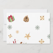 Weihnachtskekse Geburtstag Foto Danke Karte (Rückseite)