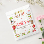 Weihnachtskekse Geburtstagsfeier Rot Danke Geschenktütchen (Versiegelt)