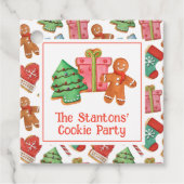 Weihnachtskekse Geschenkanhänger (Vorderseite)