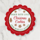 Weihnachtskekse Geschenkanhänger (Vorderseite)