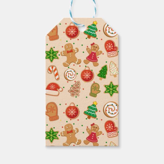 Weihnachtskekse Geschenkanhänger (Vorderseite)