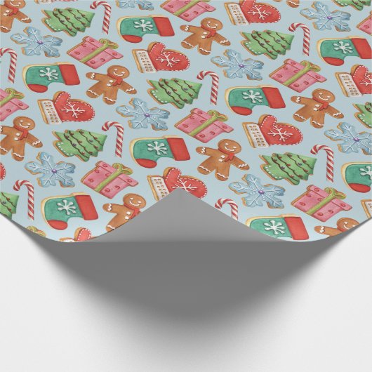 Weihnachtskekse Geschenkpapier (Ecke)
