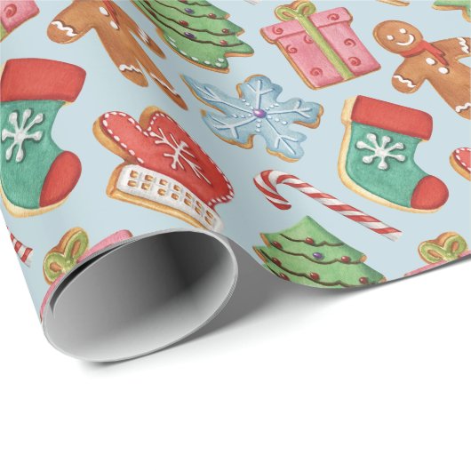 Weihnachtskekse Geschenkpapier (Rolleneckpunkt)