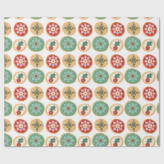 Weihnachtskekse Geschenkpapier (Flach)