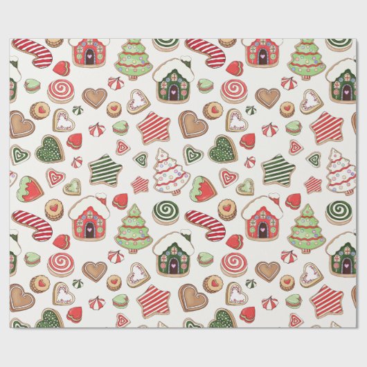 Weihnachtskekse Geschenkpapier (Flach)