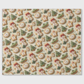 Weihnachtskekse Geschenkpapier (Flach)