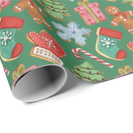 Weihnachtskekse Geschenkpapier (Rolleneckpunkt)