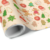 Weihnachtskekse Geschenkpapier (Rolleneckpunkt)