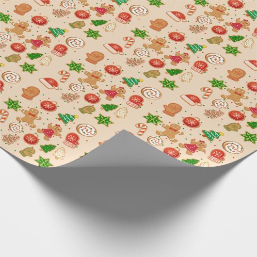 Weihnachtskekse Geschenkpapier (Ecke)