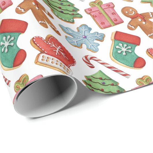 Weihnachtskekse Geschenkpapier (Rolleneckpunkt)