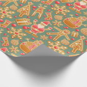 Weihnachtskekse Geschenkpapier (Ecke)
