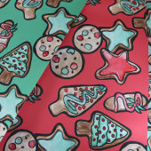 Weihnachtskekse Geschenkpapier Set