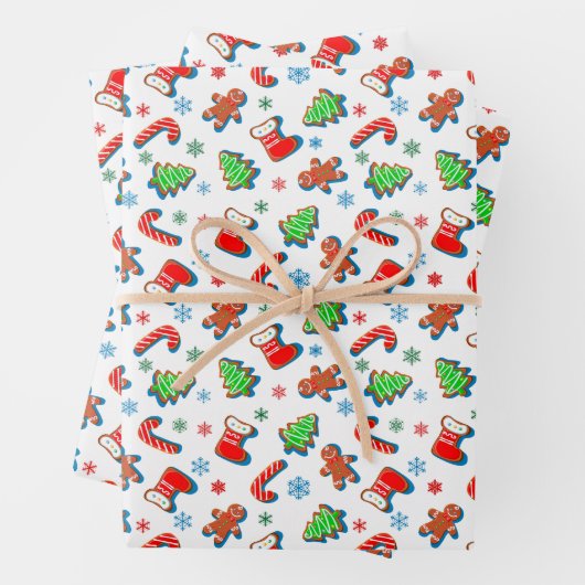 Weihnachtskekse Geschenkpapier Set (Beispiel)