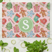 Weihnachtskekse Geschirrtuch (Gefaltet)