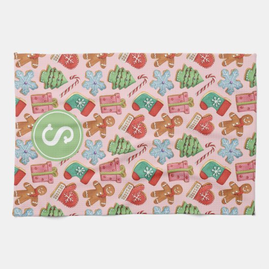 Weihnachtskekse Geschirrtuch (Horizontal)