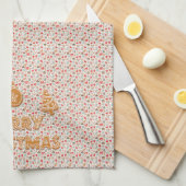 Weihnachtskekse Geschirrtuch (Viertel Falte)