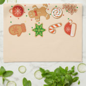 Weihnachtskekse Geschirrtuch (Gefaltet)
