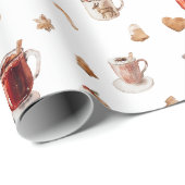 Weihnachtskekse & Getränke Geschenkpapier (Rolleneckpunkt)