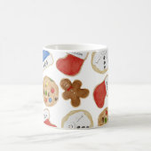 Weihnachtskekse Gingerbread Man Name in Schwarz Kaffeetasse (Mittel)