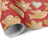 Weihnachtskekse | Gingerbread Medovniky Geschenkpapier (Rolleneckpunkt)