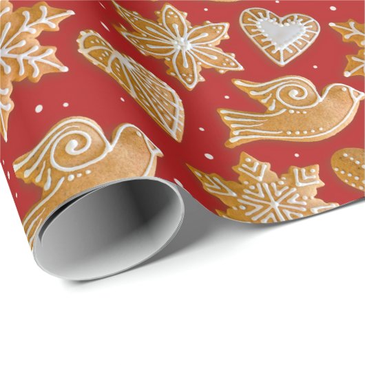 Weihnachtskekse | Gingerbread Medovniky Geschenkpapier (Rolleneckpunkt)