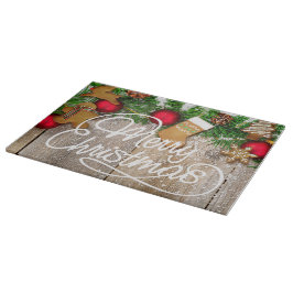 Weihnachtskekse Glasschneidebrett Schneidebrett