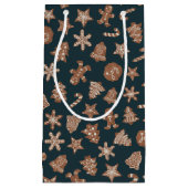 Weihnachtskekse Grün Kleine Geschenktüte (Vorderseite)