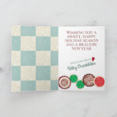 Weihnachtskekse "hausgemacht" backen feiertagskarte (Innenseite)