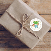 Weihnachtskekse hausgemacht mit Liebe-Label Runder Aufkleber