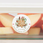 Weihnachtskekse hausgemachte Liebe Etiketten (Befestigt)
