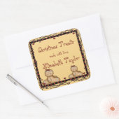 Weihnachtskekse, Holiday Gingerbread Sticker (Umschlag)