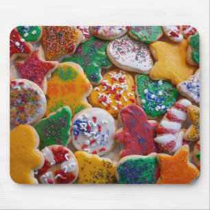 Weihnachtskekse I Farbige Festtagsbackwaren Mousepad
