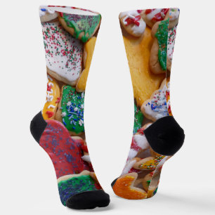 Weihnachtskekse I Farbige Festtagsbackwaren Socken