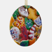 Weihnachtskekse ich farbenfrohe Weihnachtsgebäck Keramik Ornament (Rechts)